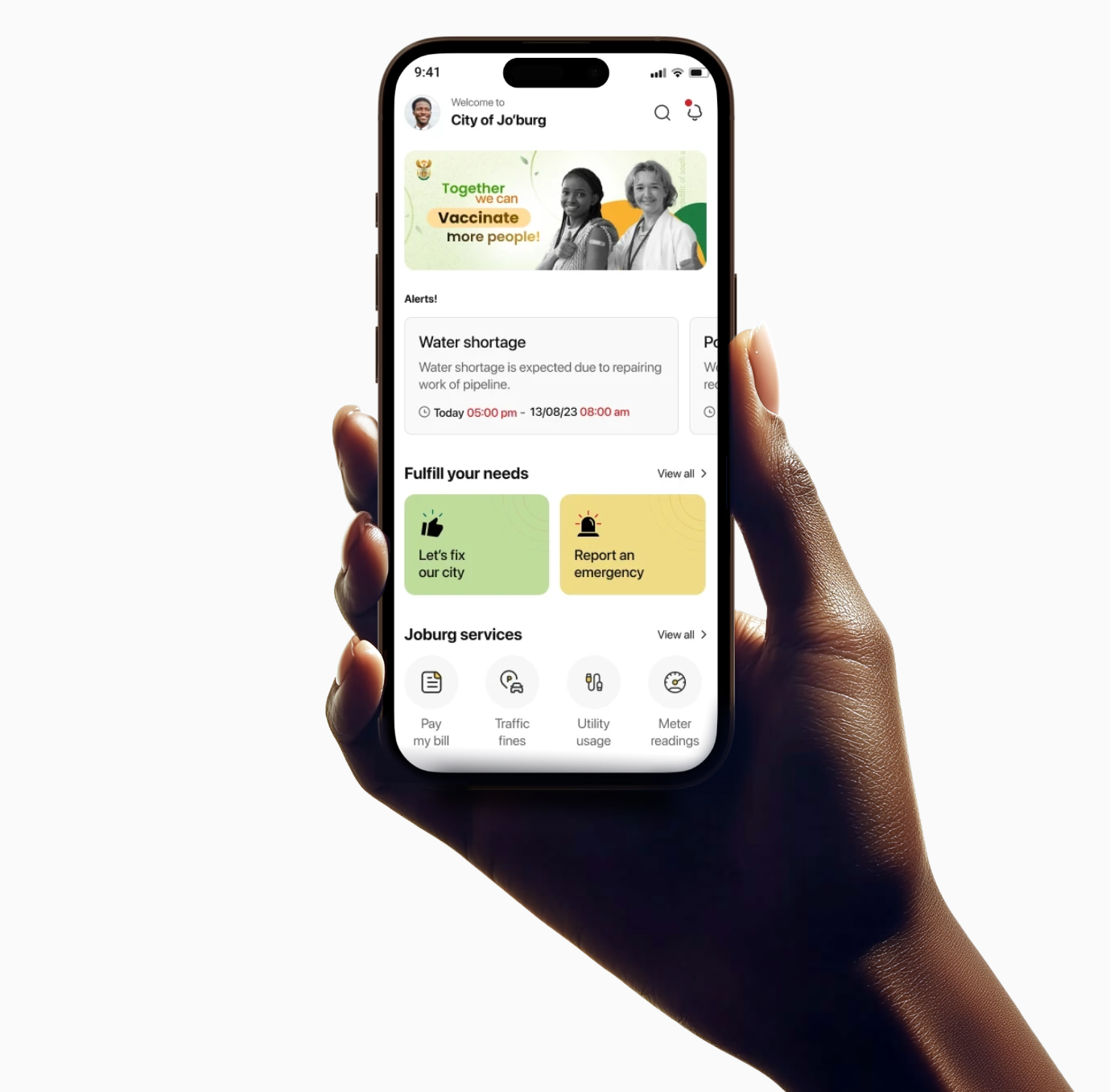 FixMyJozi App Screenshot
